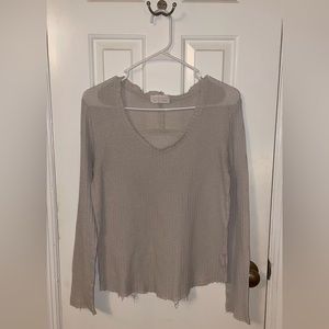 thin material cream colored